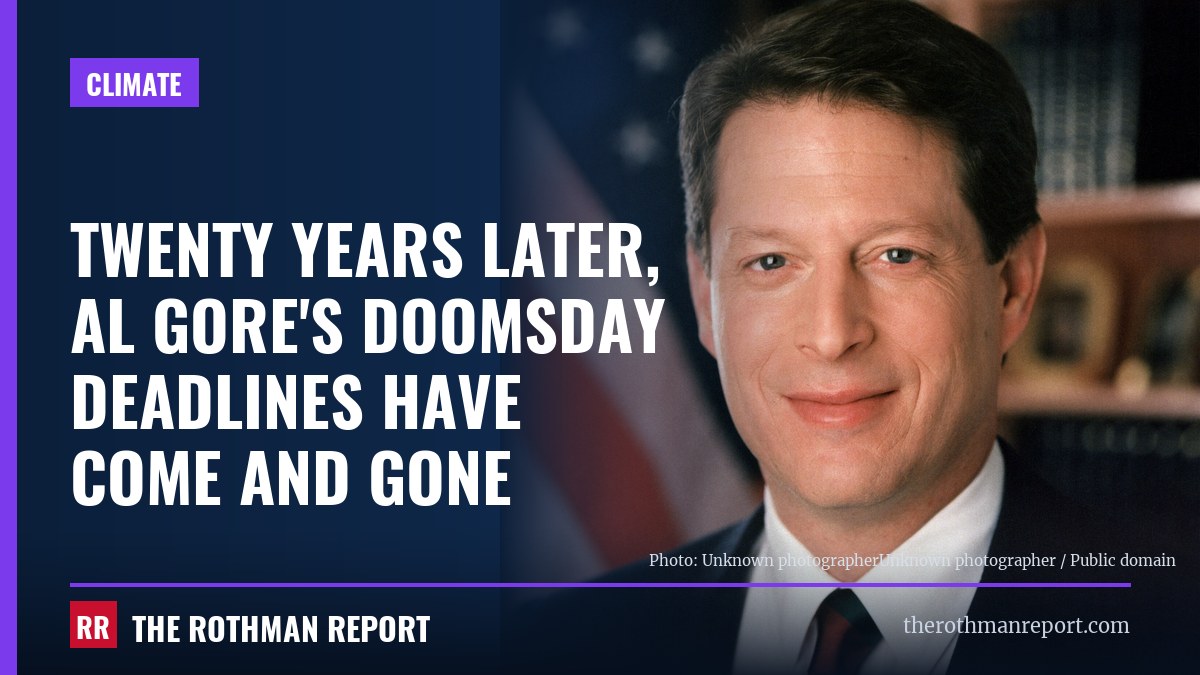 Twenty years later, Al Gore's doomsday deadlines have come and gone