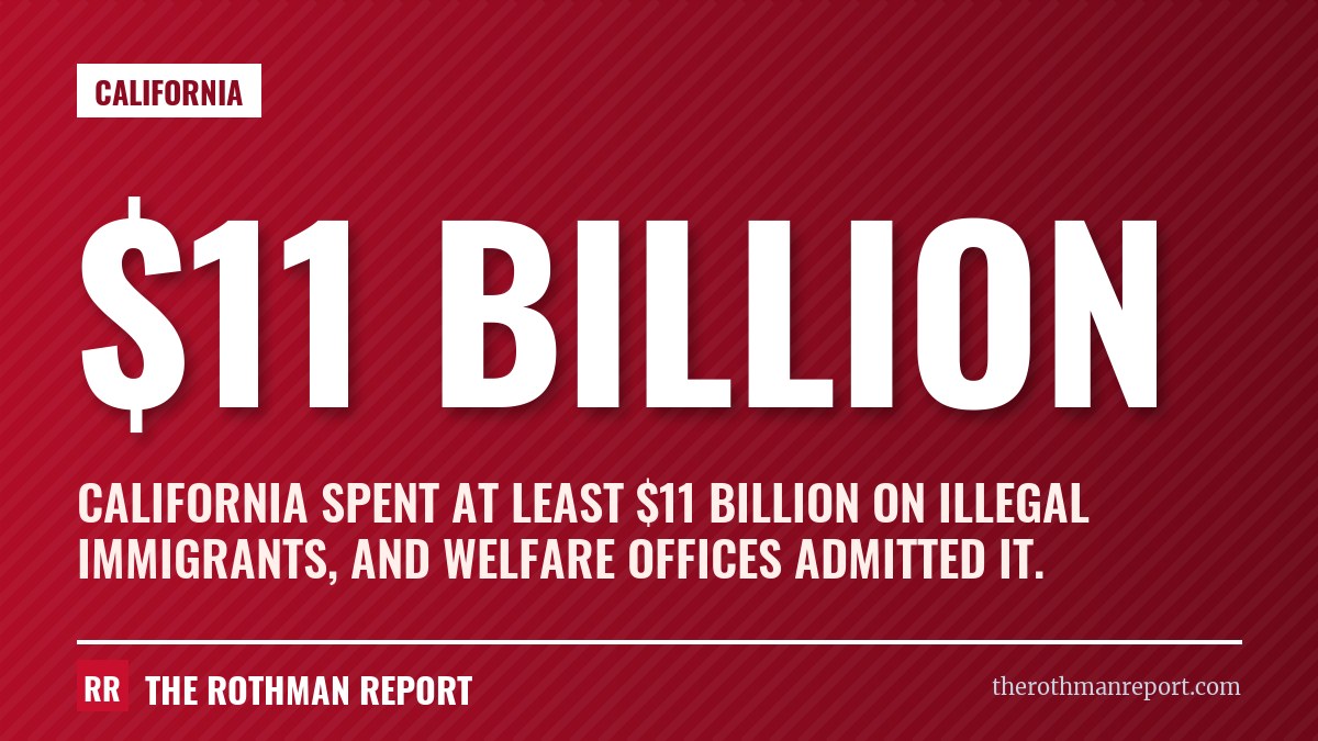 California spent at least $11 billion on illegal immigrants, and welfare offices admitted it.