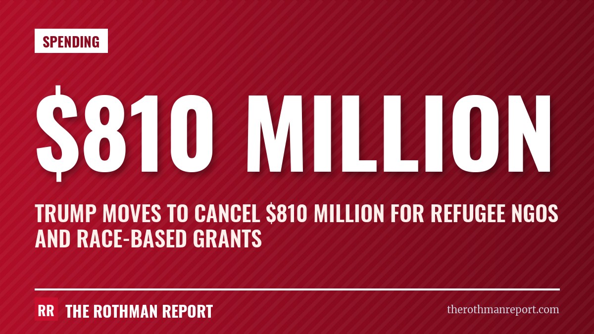 Trump moves to cancel $810 million for refugee NGOs and race-based grants