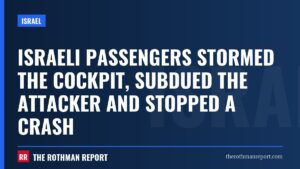 Israeli passengers stormed the cockpit, subdued the attacker and stopped a crash