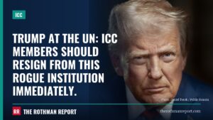 Trump at the UN: ICC members should resign from this rogue institution immediately.