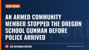 An armed community member stopped the Oregon school gunman before police arrived