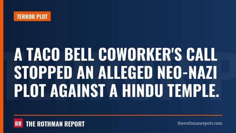 A Taco Bell coworker's call stopped an alleged neo-Nazi plot against a Hindu temple.